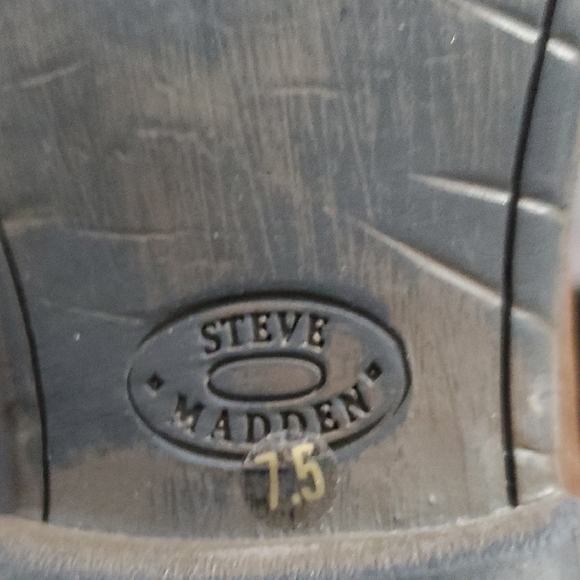 Steve Madden Brown Heeled Boots with Harness Detail - Picture 13 of 16